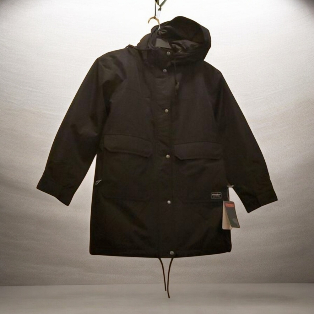 Eddie Bauer jacket‎ womens size small black coat thermore insulated parka
